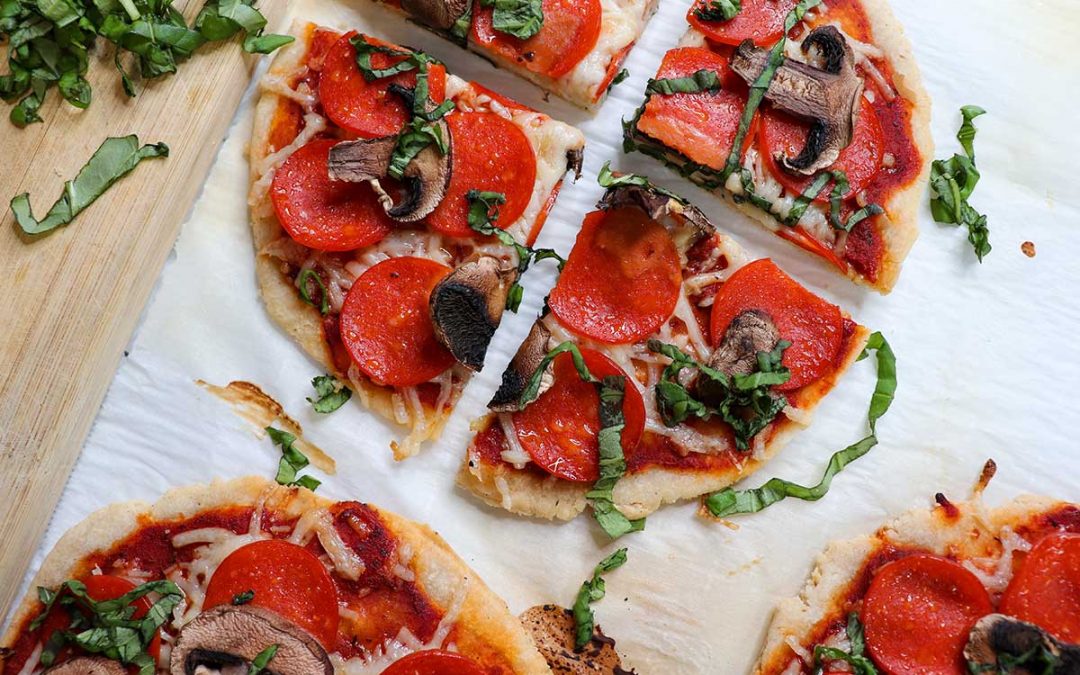 Pepperoni Mushroom Pizza (Gluten Free & Dairy Free)