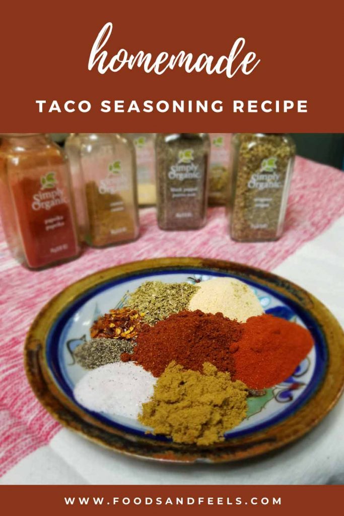 Homemade taco seasoning recipe