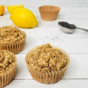 paleo lemon poppyseed muffins