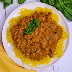 picture of paleo spaghetti recipe (AIP & Low FODMAP)