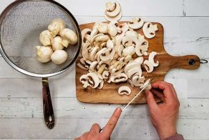 sliced mushrooms