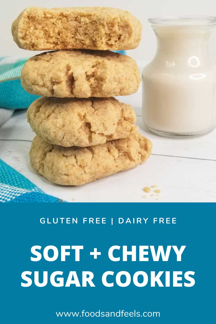 pinterest image for gluten free dairy free sugar cookies