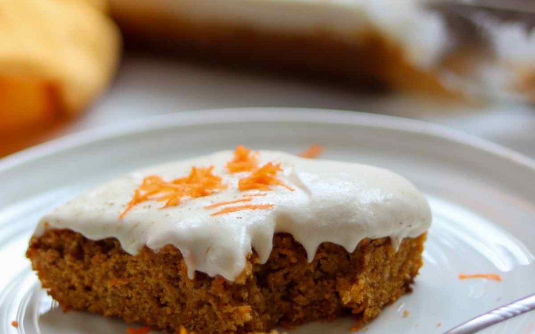 Gluten free carrot cake recipe (with dairy free cream cheese frosting)