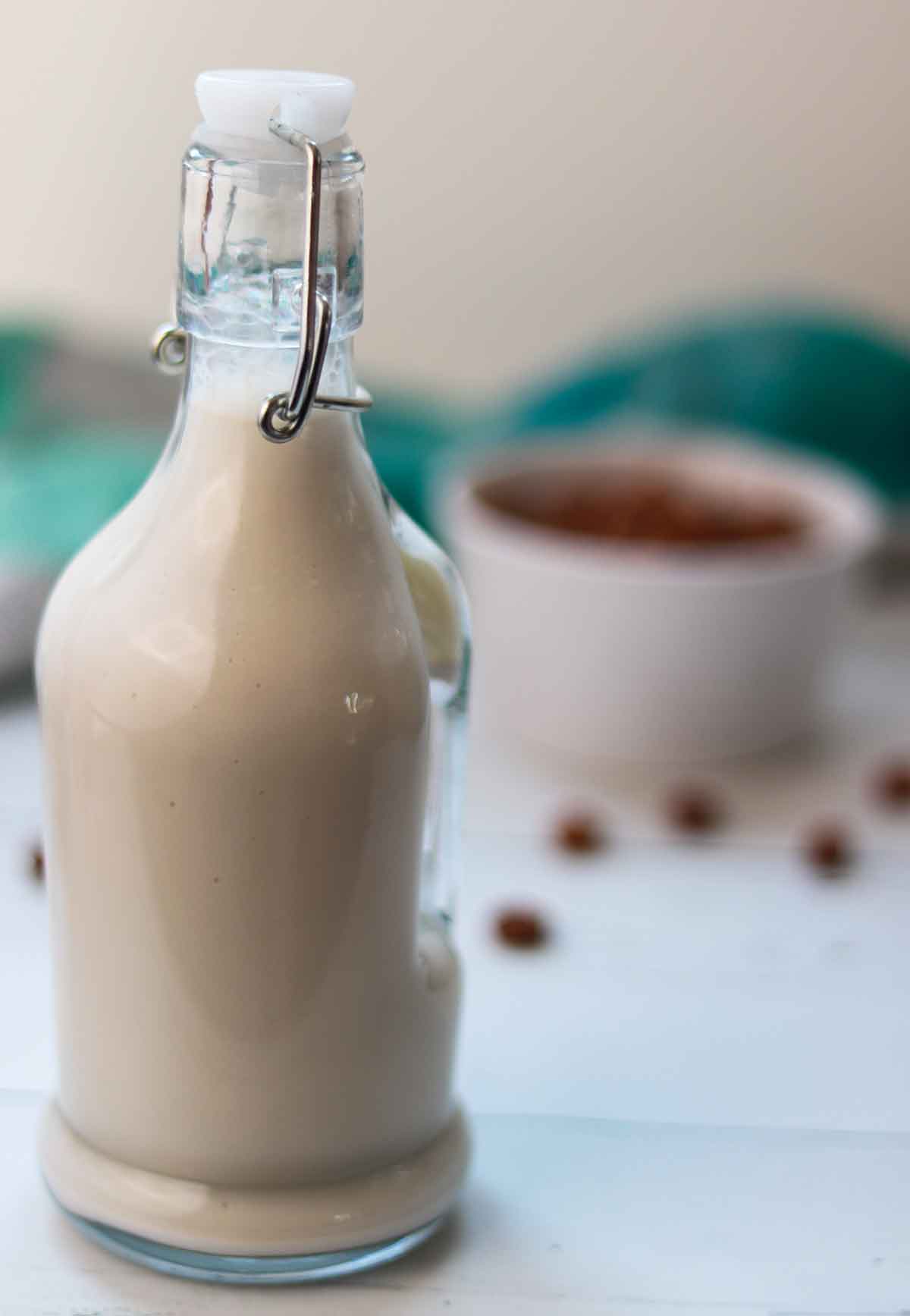 Tiger nut milk in bottle