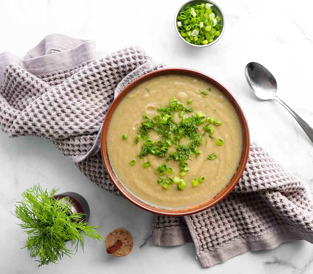 Instant Pot Cream of Cauliflower Soup (Dairy Free)