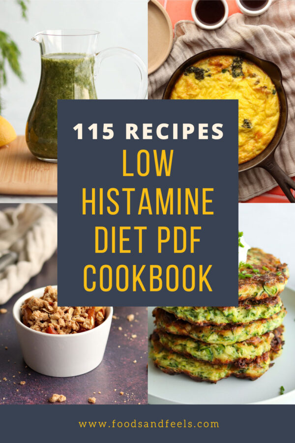 Low Histamine Diet PDF Cookbook (115 Recipes)